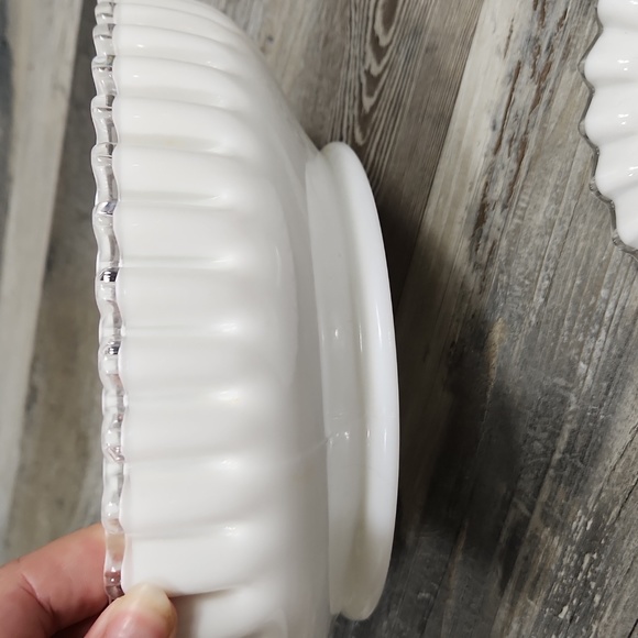 Antique Fenton Silver Crest Chip & Dip Set - Picture 7 of 10